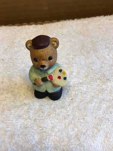 Homco Bear Painter Figurine