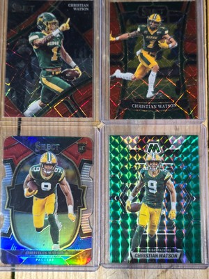 4 Card Christian Watson Lot Rookie Parallel Die Cut Green Bay Packers Multiple