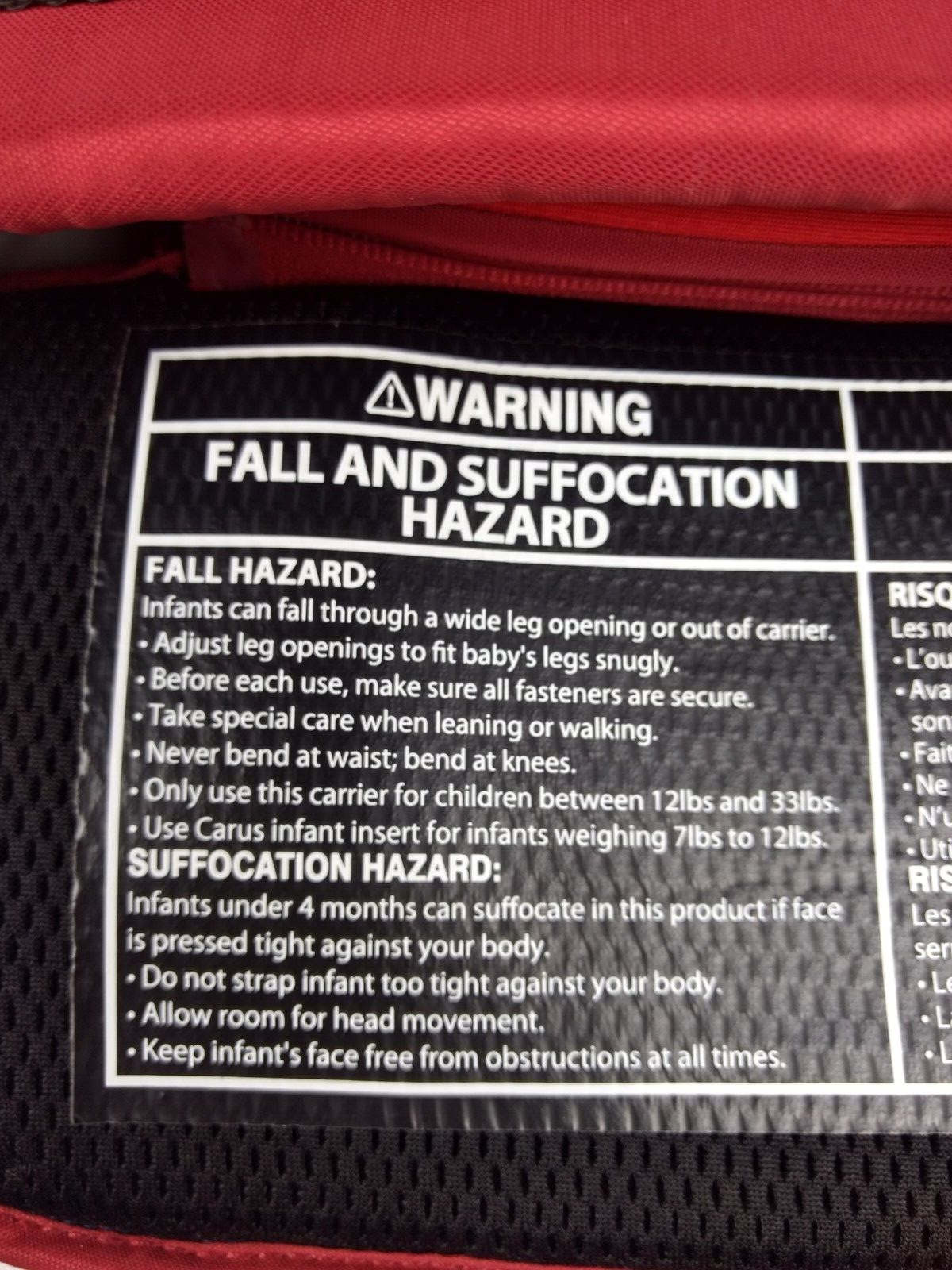 Baby Hiking Carrier Backpack Camping Diono Carus Front or Rear Carrier 12-33lbs