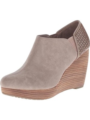 

DR SCHOLLS Женские бежевые туфли-лодочки Comfort Goring Harlow на танкетке с круглым носком без шнуровки, 6 м, Бежевый, HARLOW