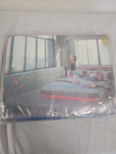 Vintage Burlington Famous Maker Michaele Vollbracht Full Size Sheet Set Stripes