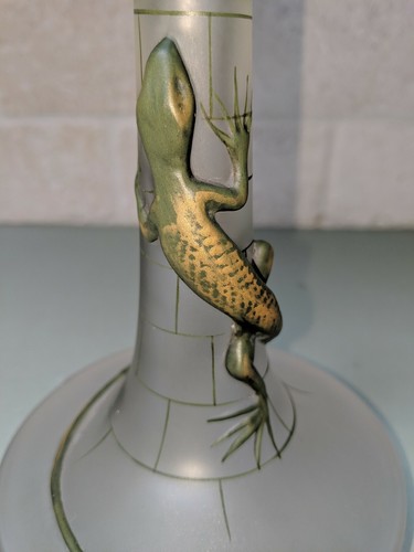 Art Deco French Lizard Perfume Bottle 