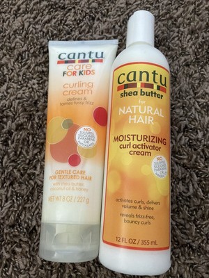 Lot of 2 - Cantu Natural Hair Moisturizing Curl Activator Cream - + Kids Cream