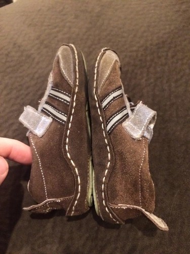 Riley Roos brown Blue leather Baby Boy size 18 - 24 months Shoes