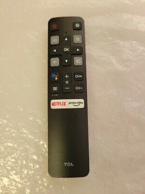 GENUINE TCL SMART TV VOICE REMOTE CONTROL W NETFLIX PRIME VIDEO RC802V FNR2 USED
