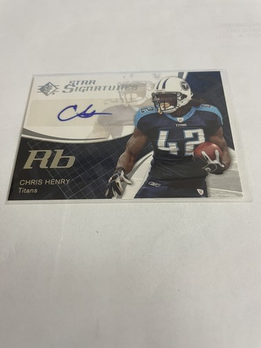 2008 SP Authentic Star Signatures Chris Henry (SPSS-5) | eBay
