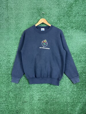 Rare Vintage NeXTstep Technology Software Sweatshirt Men s Large Black Promo 