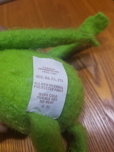 1981 Fisher Price Jim Henson Kermit the Frog 857 Doll Muppet