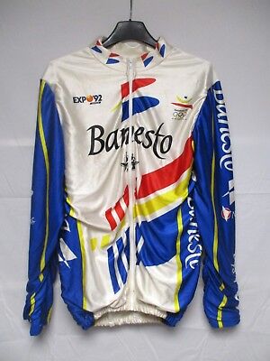 Veste cycliste BANESTO Expo Sevilla JO BARCELONA 92 Jacket chaquetta giacca L