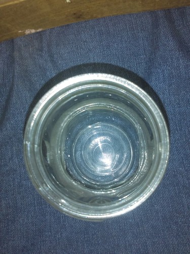 VINTAGE SKIPPY PEANUT BUTTER GLASS BEAR SHAPED JAR NO LID EMPTY NO BREAKS