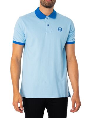 

Мужская рубашка-поло Vitro Sergio Tacchini, синяя, Синий, STM18418-289