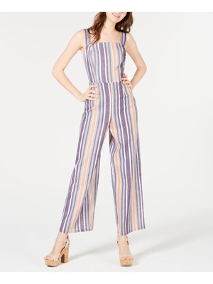 

FISHBOWL Женский синий полосатый комбинезон без рукавов с прямыми штанинами Размер