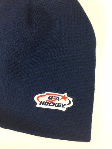 Labatt Blue USA Hockey Hat Beanie Navy Blue Acrylic One Size