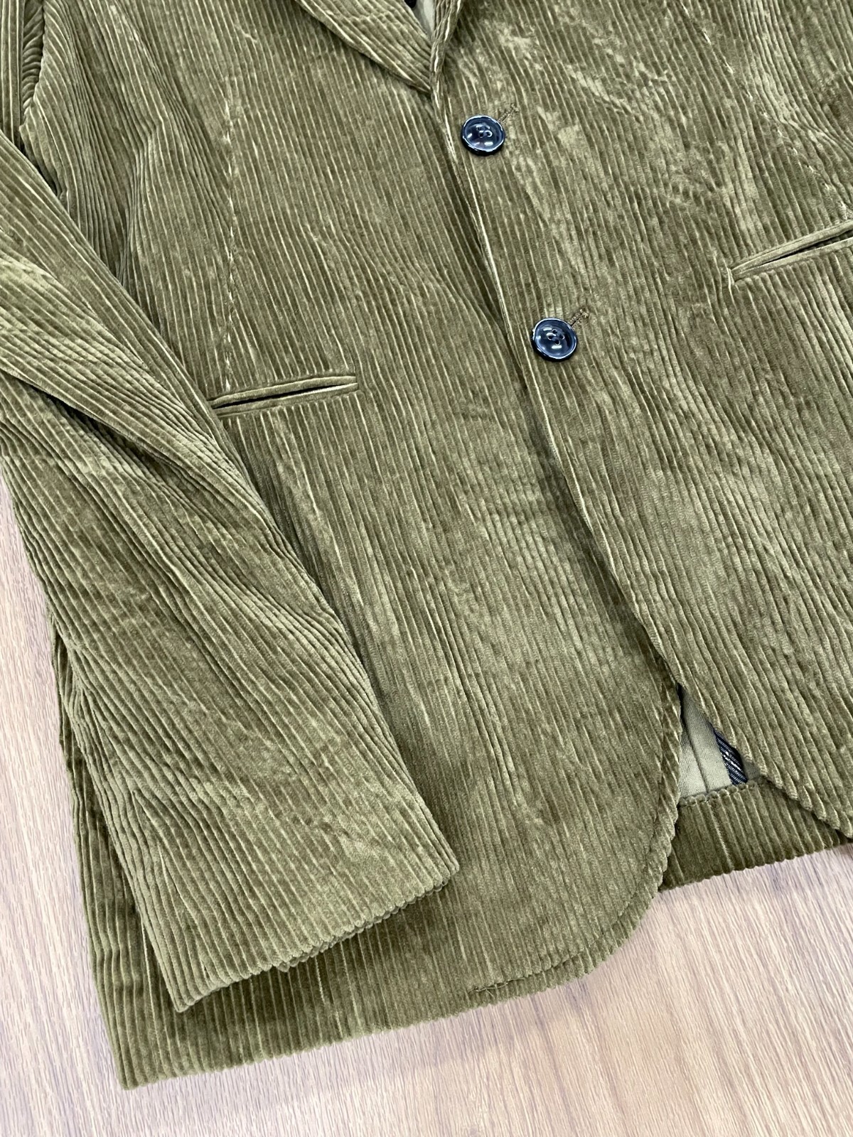 Pre-owned John Varvatos $1298  Corduroy Blazer In Green Size:46