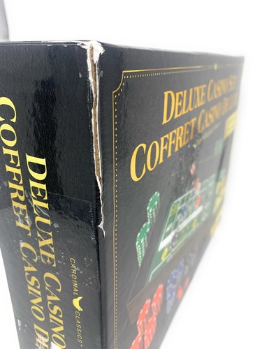 Cardinal Classics Deluxe Casino Set - Craps, Blackjack, Poker-NEW/OPEN BOX