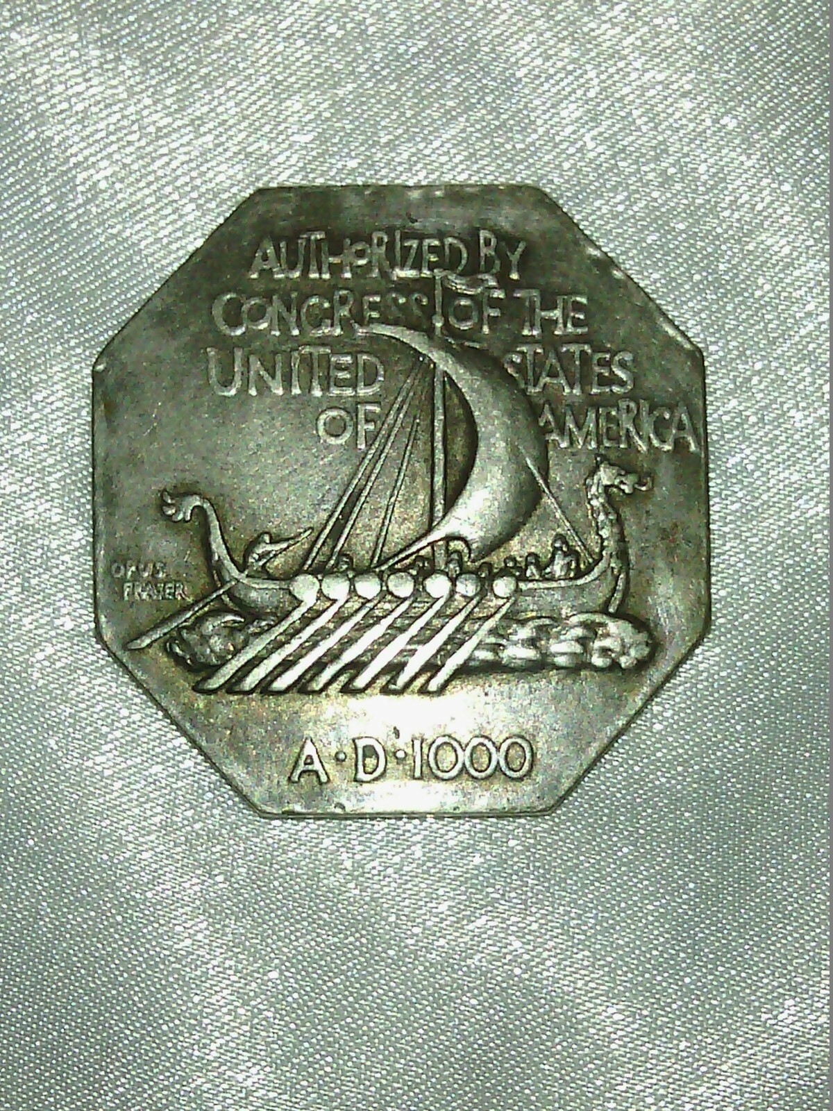 Collectible Norse Centennial Coin, Norse American Centennial 1825-1925 Viking