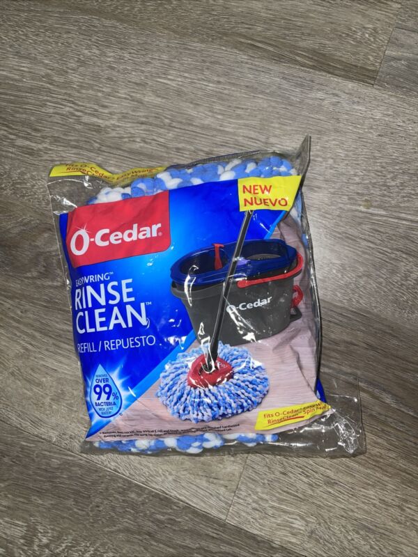 O-Cedar Easy Wring Rinse Clean Mop Refill Blue New In Package