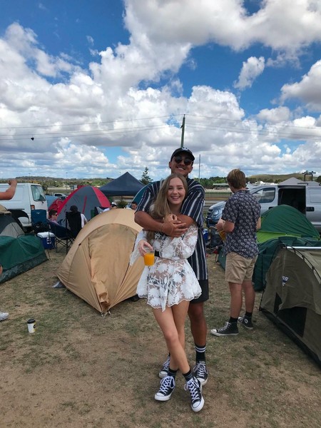 indigo skies lace mini dress