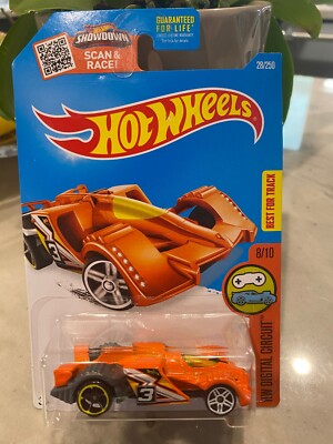 HOT WHEELS 2016 HW DIGITAL CIRCUIT EPIC FAST #8/10 ORANGE