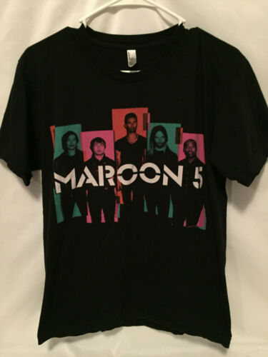 Maroon 5 Adam Levine 2013 Tour Multicolored Band T-Shirt Men