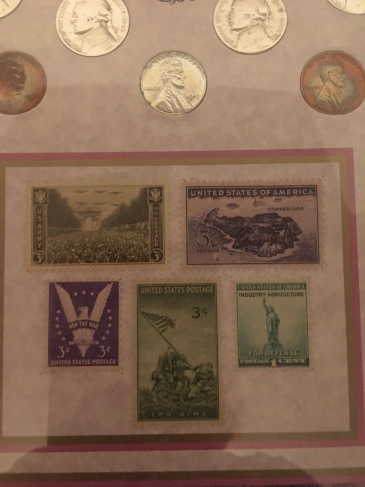 Kennedy Mint Heritage Collectors Series Emergency Wartime Coinage framed set