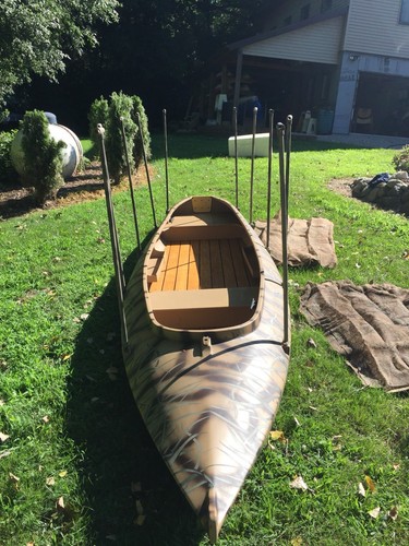 Handcrafted Cedar Strip/fiberglass Duck Boat