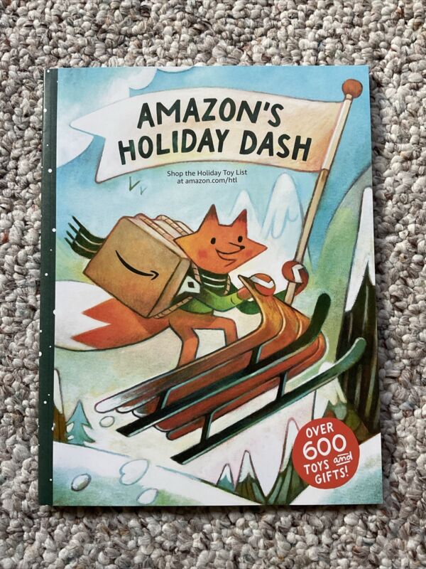 BRAND NEW Amazon’s Holiday Dash 2023 Toy Christmas Gift Catalog Book w/Stickers