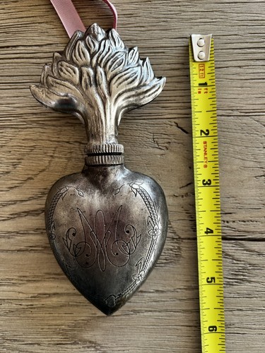 Sacred Heart Silver Perfume Bottle 