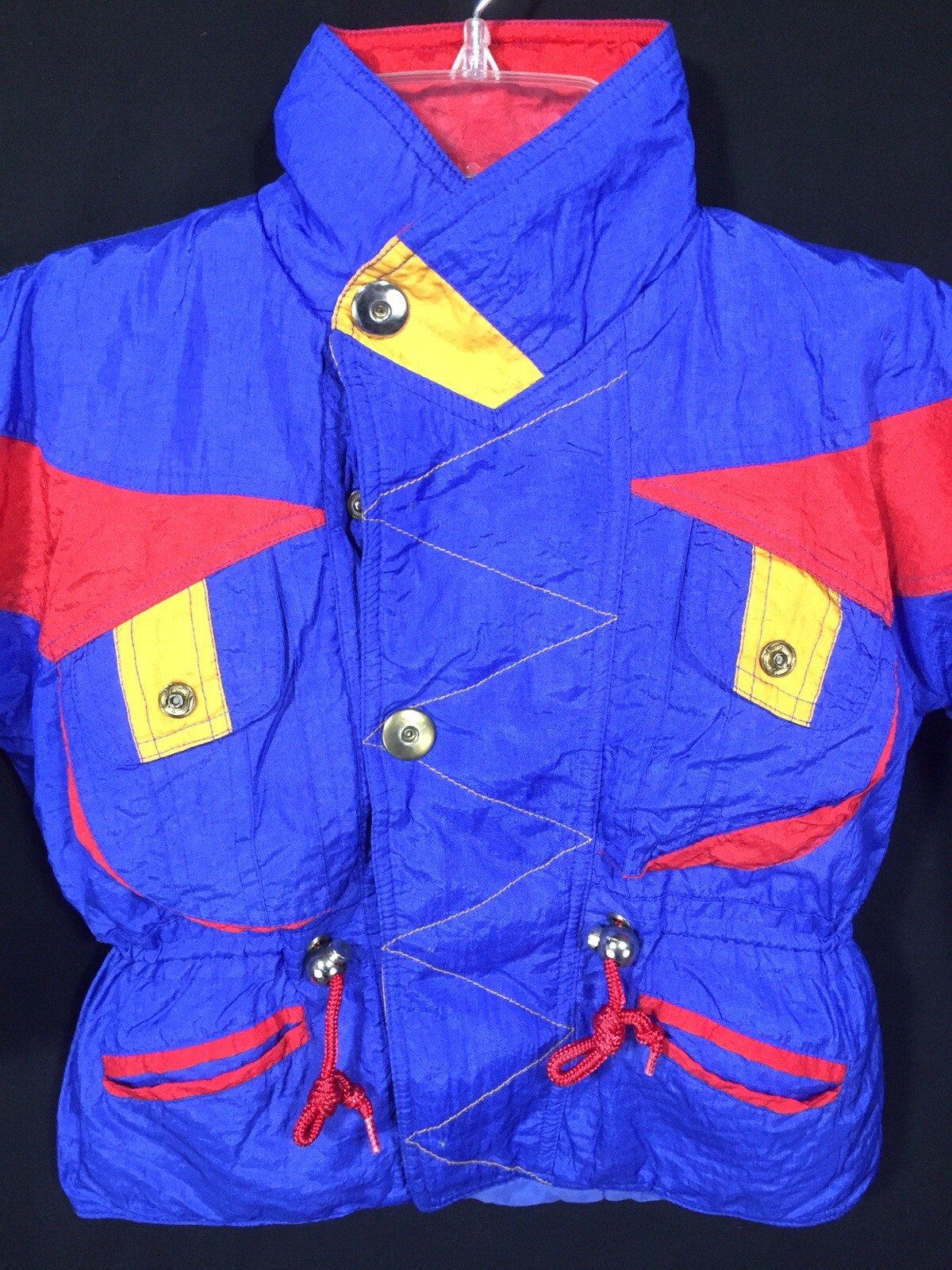 Crayola Kids Toddler Size 4T Jacket Colorful Bright Broken Buttons Vintage 1990s