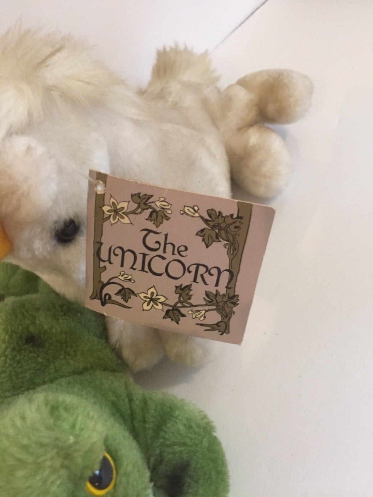 Lot 1979 VINTAGE DAKIN WHITE UNICORN PLUSH Frog Hippo Hippopotamus  13