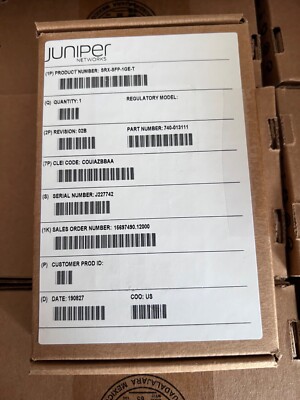 Brand New Juniper SRX-SFP-1GE-T 740-013111 Rev 02B