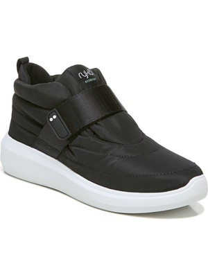 RYKA Womens Black Comfort Puff Round Toe Wedge Athletic Sneakers Shoes 6 M
