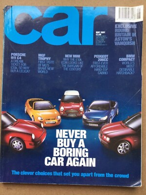 Car Magazine - May 2001 - 911, C4, MGF Trophy, Mini, BMW Compact, 206CC