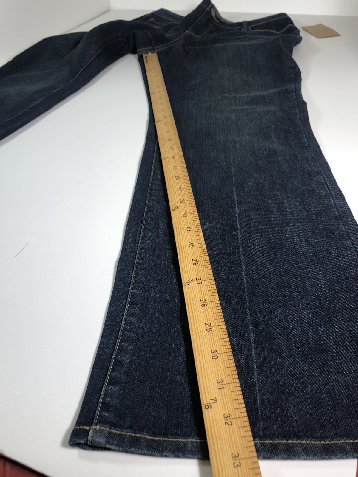 boot cut blue jeans