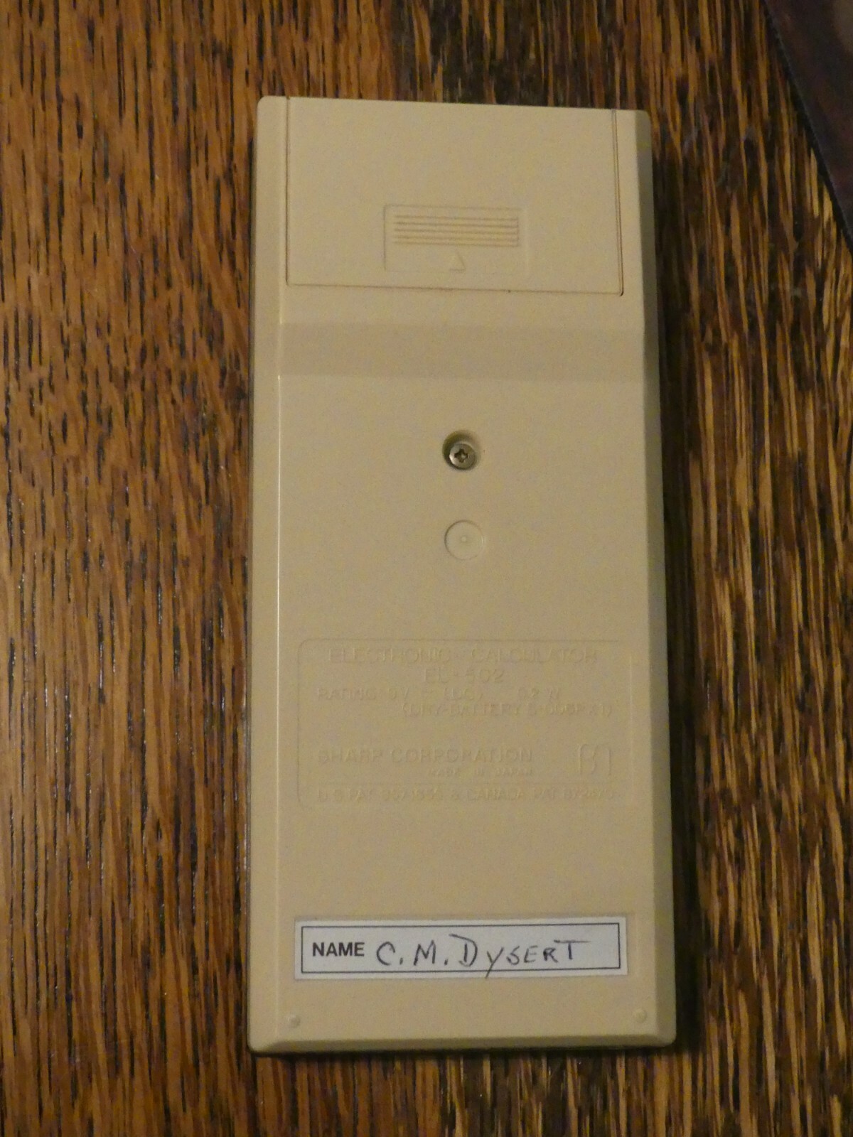 Vintage SHARP Elsimate EL-502 Scientific Calculator - working condition