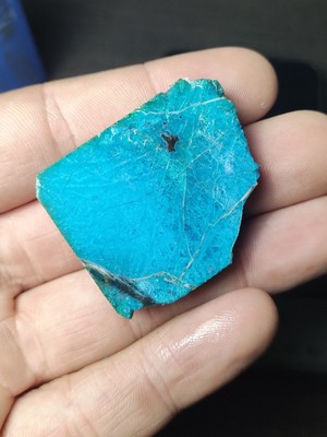 Chrysocolla Sagenite 22g Ray Mine Opalized Cabbing Lapidary Rough Arizona Gem