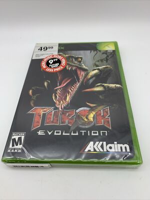 Turok Evolution Microsoft Original Xbox Game Brand New Factory Sealed 2002 NIB