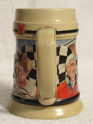 -O-BE-AMI 1993 Budweiser Stein Mug Anheuser Busch Junior Johnson Bill Elliot