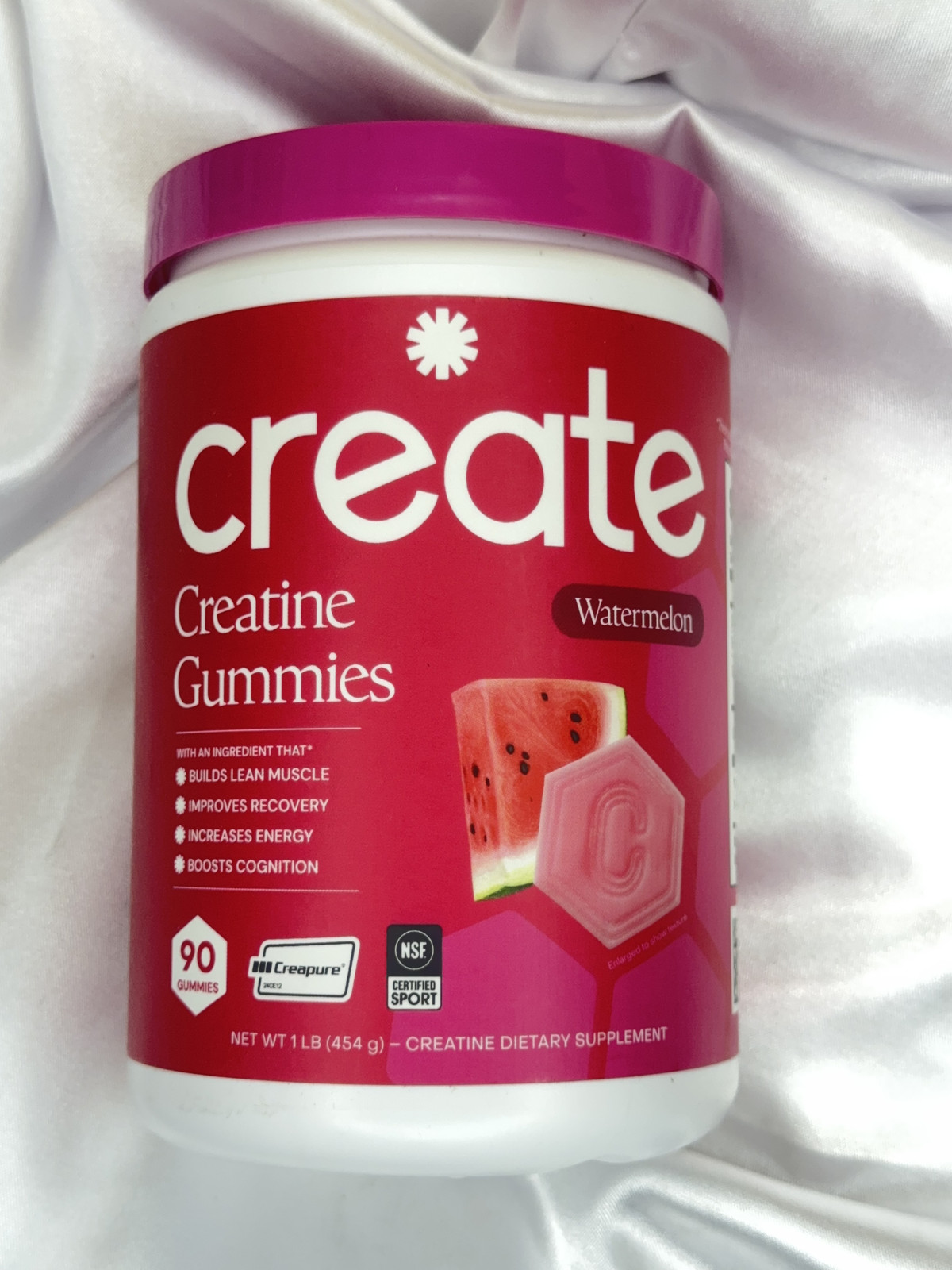 Create Creatine Monohydrate Gummies 1.5G of Creatine per Gummy (Watermelon)