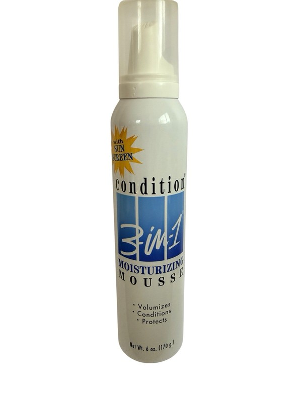 Condition 3 in 1 Moisturizing Mousse With Sunscreen 6 oz