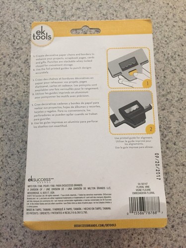 EK Success Tools Large Floral Vine Edge Punch Scrapbook Card Art NEW!