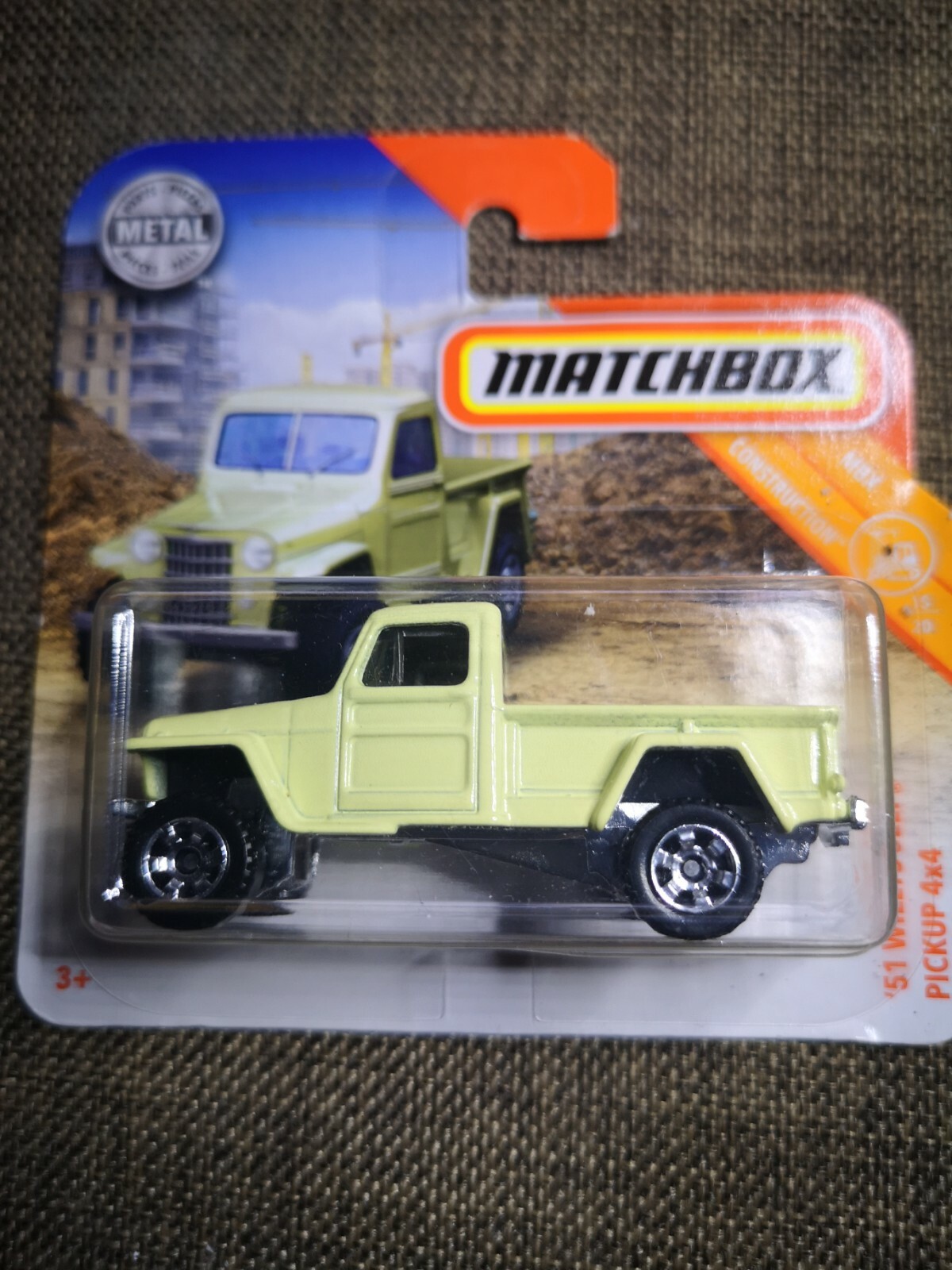 Matchbox 51 Willys Jeep Pickup 4x4 GCF64-JA10 TPN 21 3110 MBX METAL (M5.19)