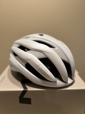 MET Trenta MIPS Road Cycling Helmet Undyed White Lime Matte LTD Limited Medium