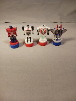 HASBRO TRANSFORMERS HG Toys Stamps 1984 JAZZ WHEELJACK OPTIMUS PRIME STARSCREAM