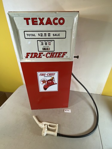 ビンテージ TEXACO FIRE-CHIEF ダストボックス ゴミ箱 Texaco Fire Chief Trash Can SS Top Very Nice 29