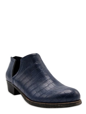 

SUGAR Женские синие дышащие ботильоны Tessa с принтом под змею и V-образным вырезом 8,5 м, Синий, SGR-TESSA