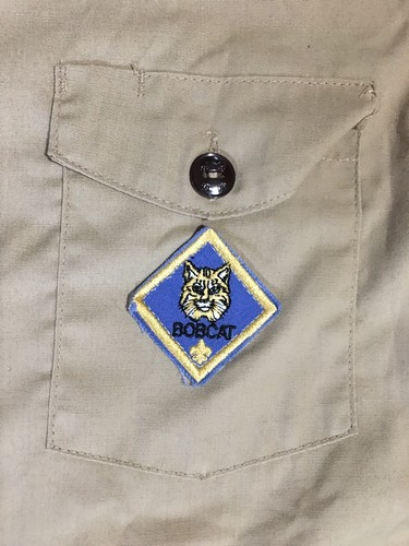 BSA BOY SCOUTS OF AMERICA LONG SLEEVE SHIRT BOYS SIZE 10 UNIFORM PREOWNED PATCH