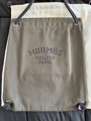 Hermes Aline Olive 2 Way Backpack Brand New