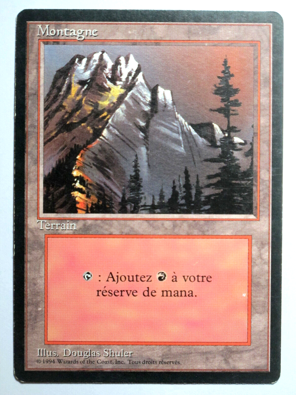 Montagne - Mountain Version 2 FBB/Foreign Black Bordered Mtg