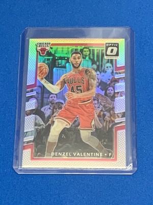 2016-2017 Panini Optic Basketball Sliver Parallel of Denzel Valentine (Bulls)!!!